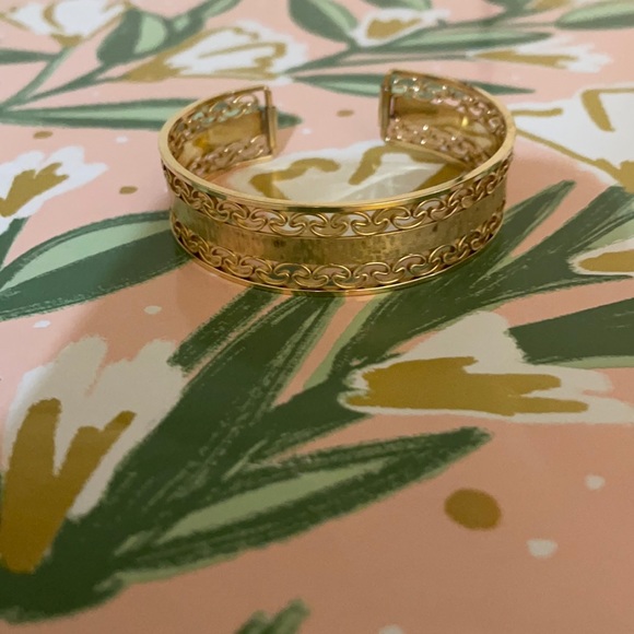 Jewelry - Yellow Gold Plated Cuff Bracelet